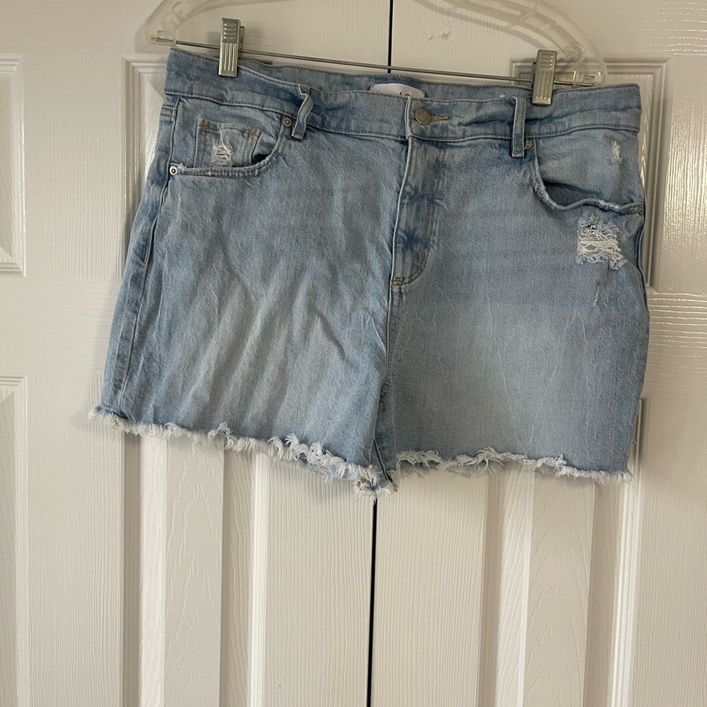 LOFT Light Blue Jean Shorts